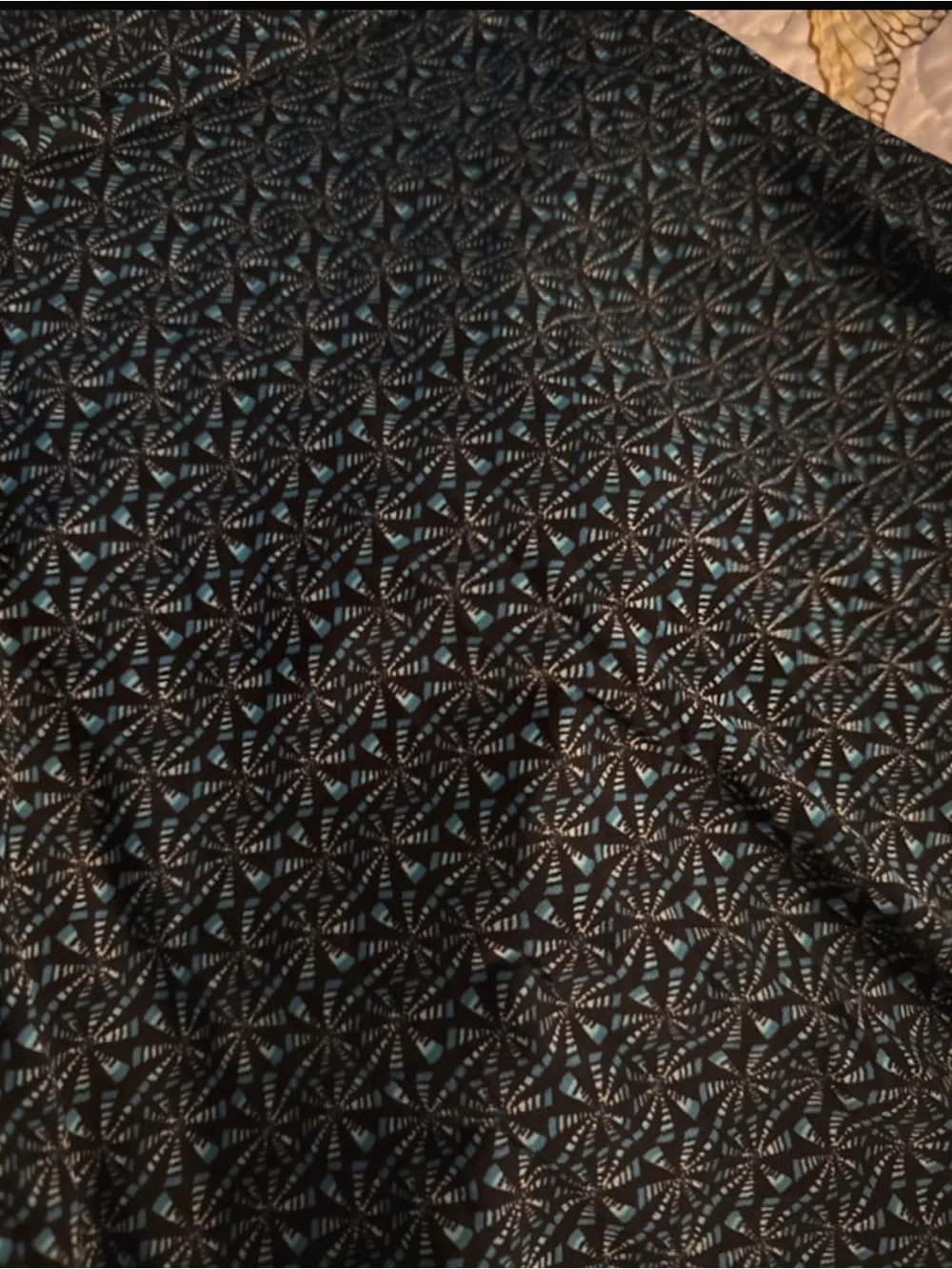 LuLaRoe Navy Blue Geometric Maxi Skirt
